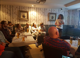 One of the Pint of Science venues and the audience (Photo by Shaun Killen)