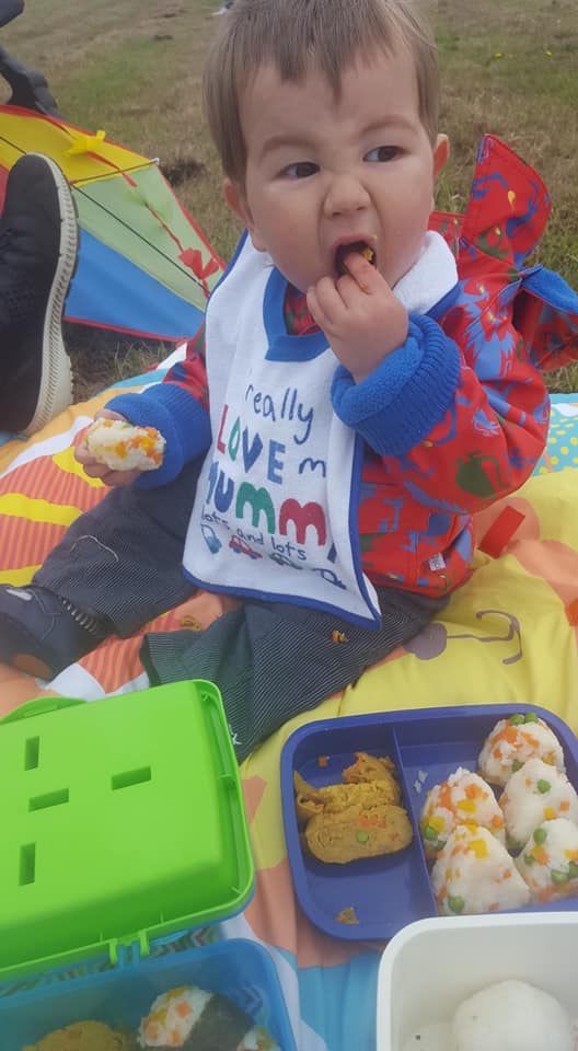 Theodore doing what he loves most, eating! Photo credit: James McDonald