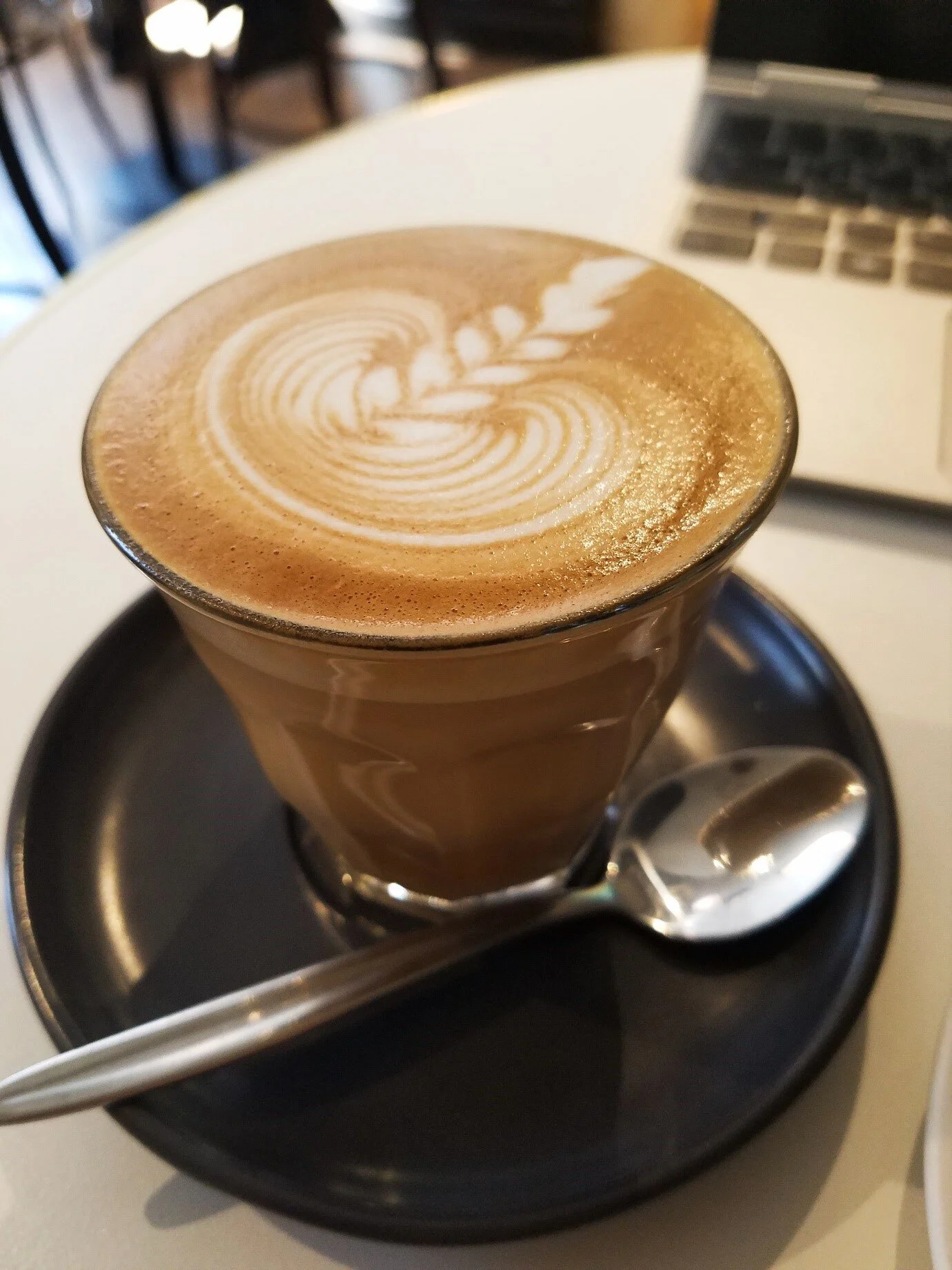 The best flat white in all of Sydney at Campos Coffee, Newtown.