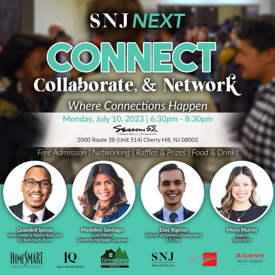 SNJ Millennials | Next 🌟

Join us for an exciting evening of connection, collaboration, and networking!

🗓 Date: Monday, July 10, 2023
⏰ Time: 6:30pm - 8:30pm
📍 Location: Seasons 52, 2000 Route 38 (Unit 514), Cherry Hill, NJ 08002

Free Admission!