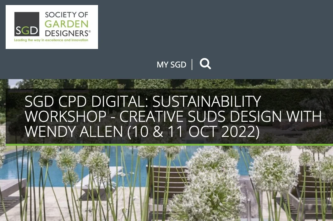 Society of Garden Designers - Sustainability CPD - Creative SuDS