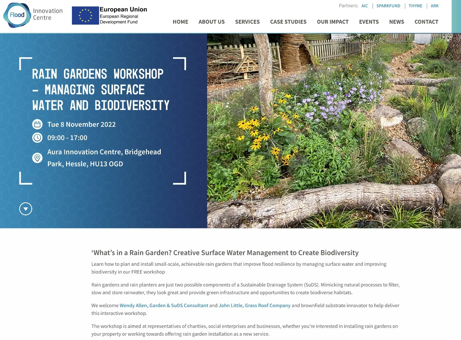 Rain Gardens Workshop – Managing Surface Water and Biodiversity