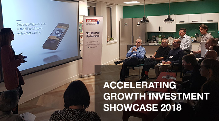 SETsquared Investor Showcase - Four finalists from Bath SETsquared
