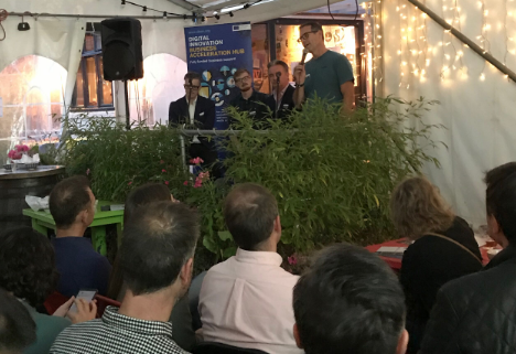 Garry Pratt welcoming guests to the DBAH first year celebration at the Bath Brew House