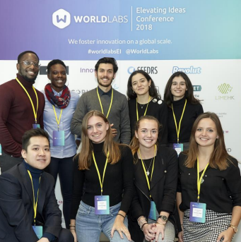 Bath Students at Elevating Ideas Conference 2018. An event that supports tech start-ups.