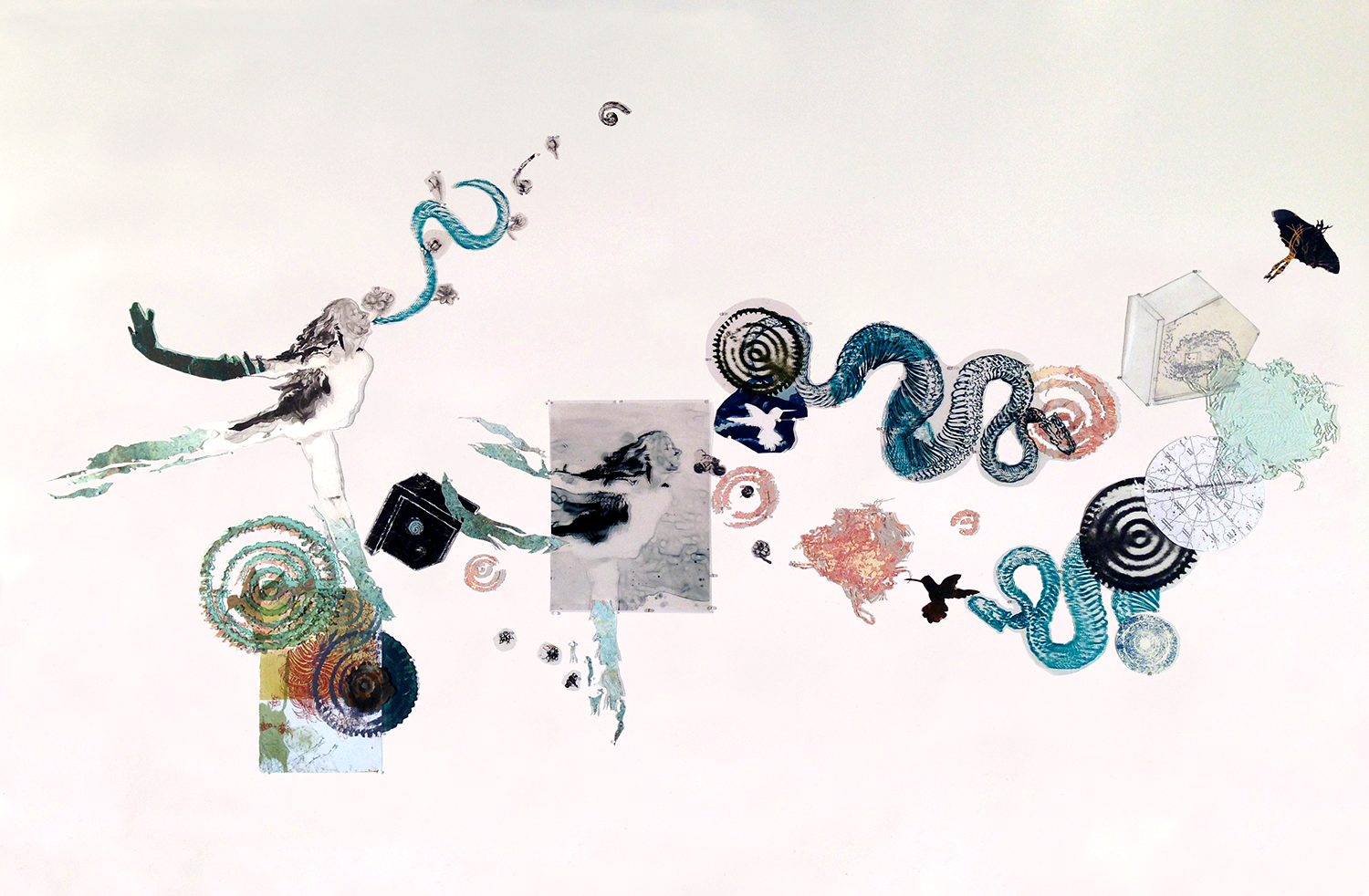 Wall Installation 2, 2018, Mixed Media, 36 x 72