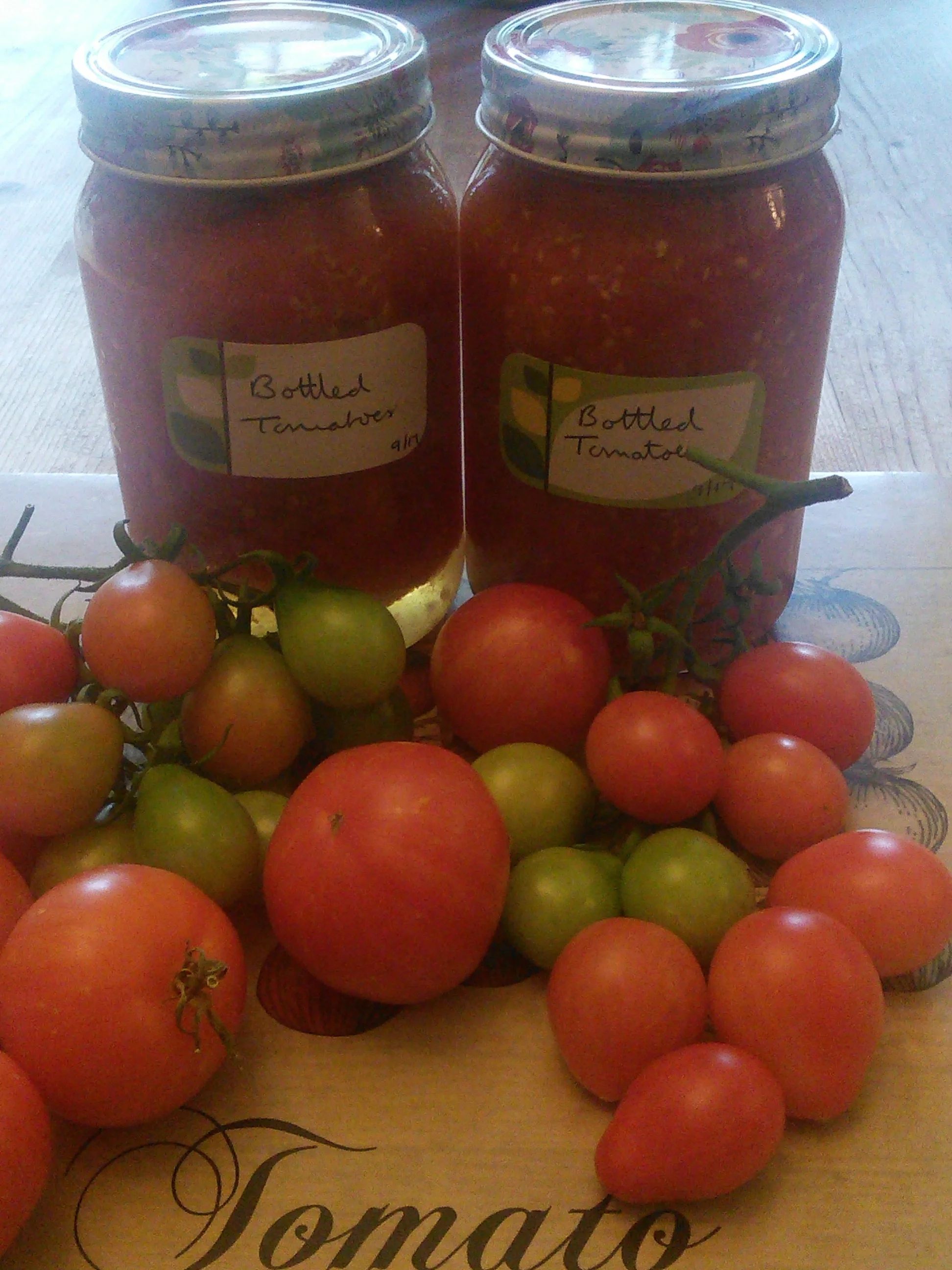 Bottled tomatoes