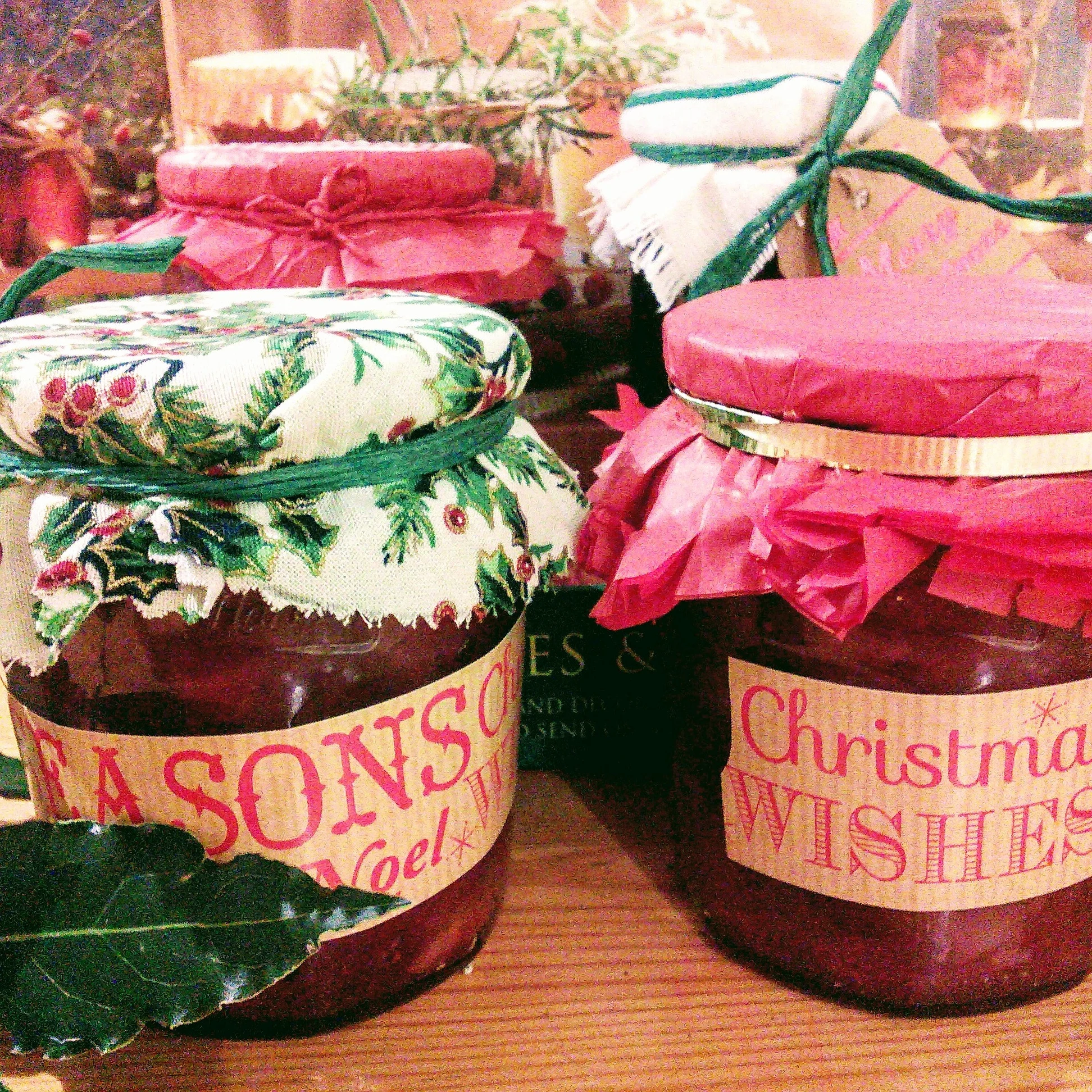 Christmas jam and chutney making