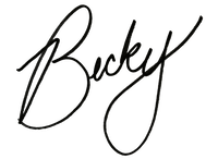 Becky's signature.