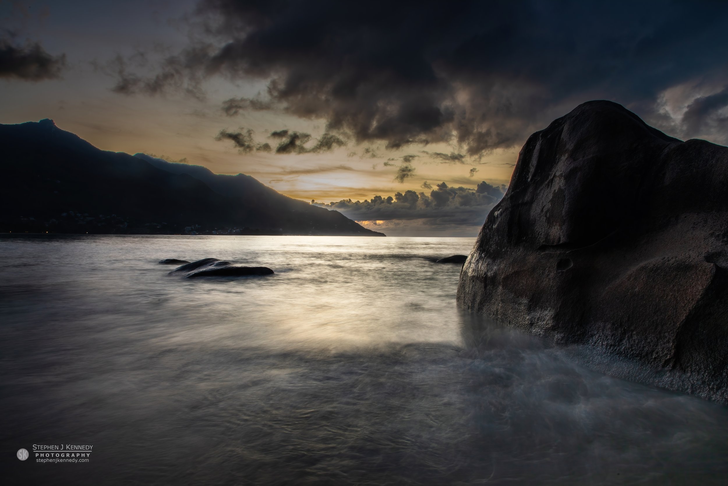 Sundown on Beau Vallon