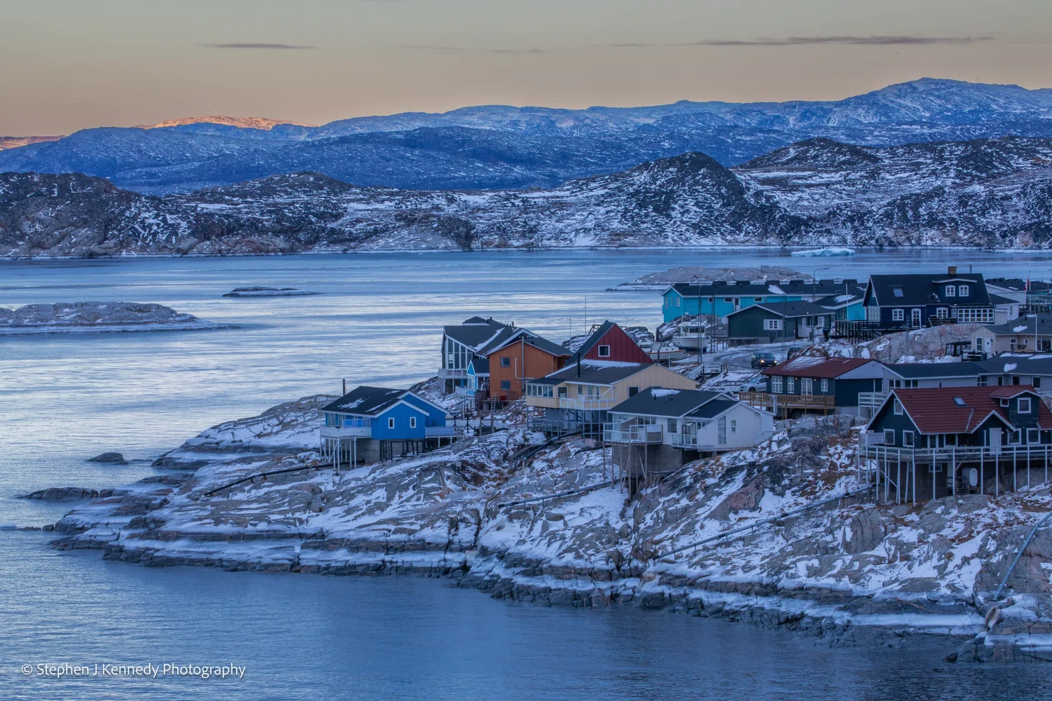 Ilulissat — town & sunset