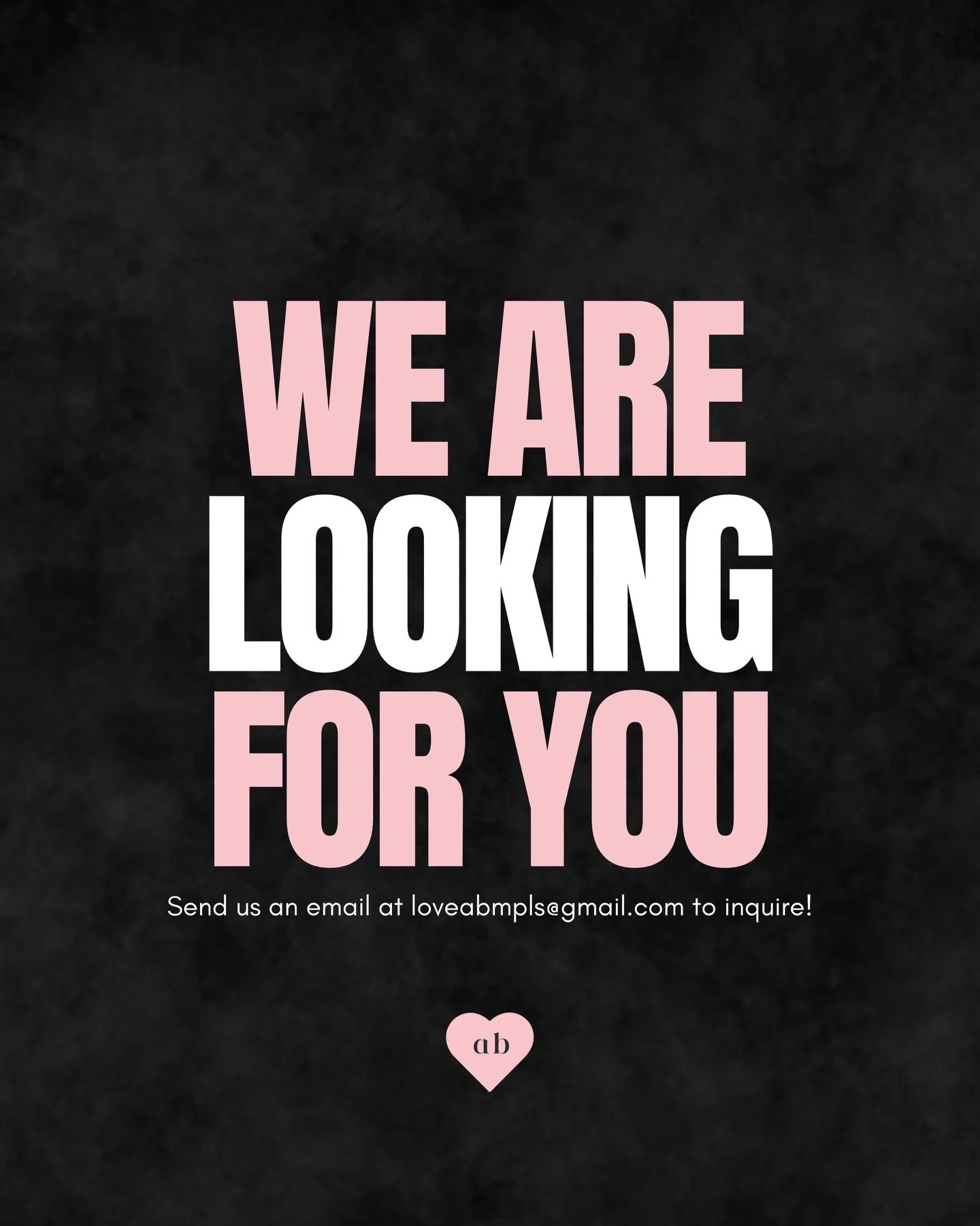 calling all stylists, barbers, estheticians, aesthetic injectors, spray tan artists, etc&hellip; we want you! 

email loveabmpls@gmail.com to inquire if we fit your vibe 💗