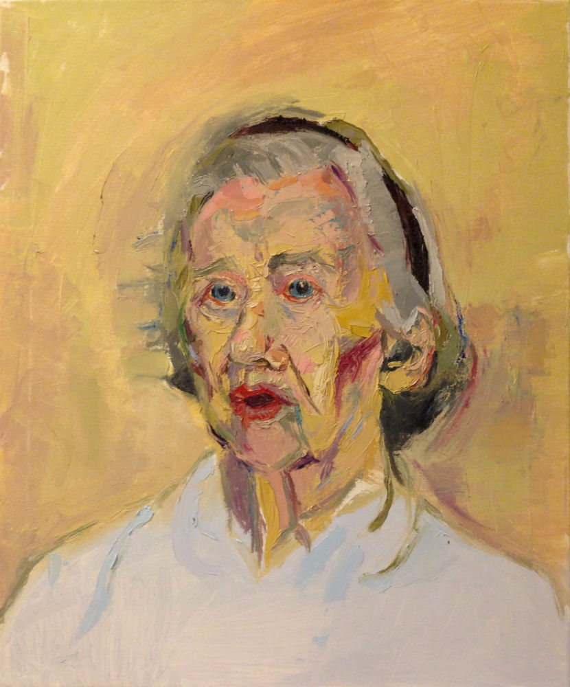 Großmutter. Oil on canvas. 20 x 16 inches. 2014.