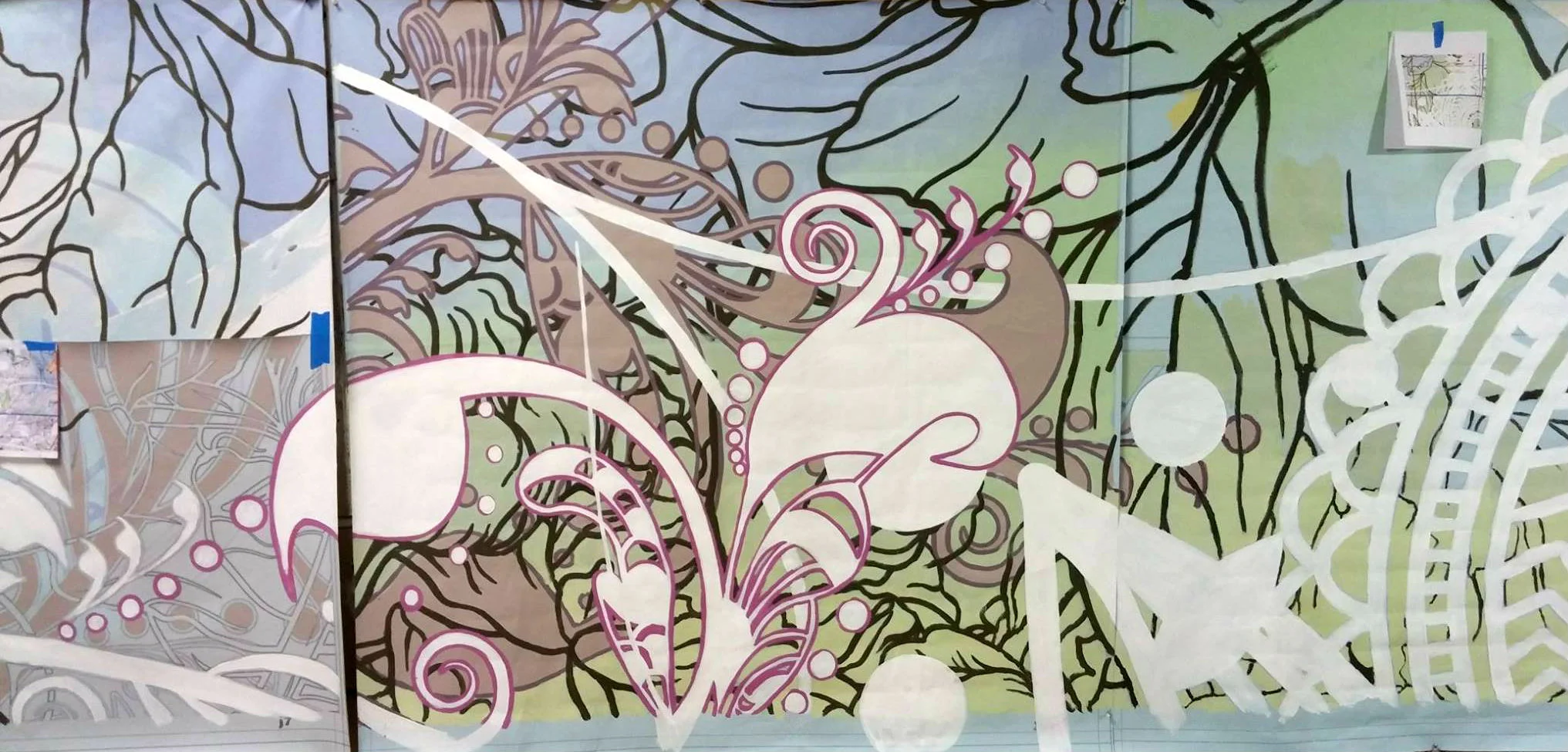 Wellness Mural 2016-17; "Sanctuary"