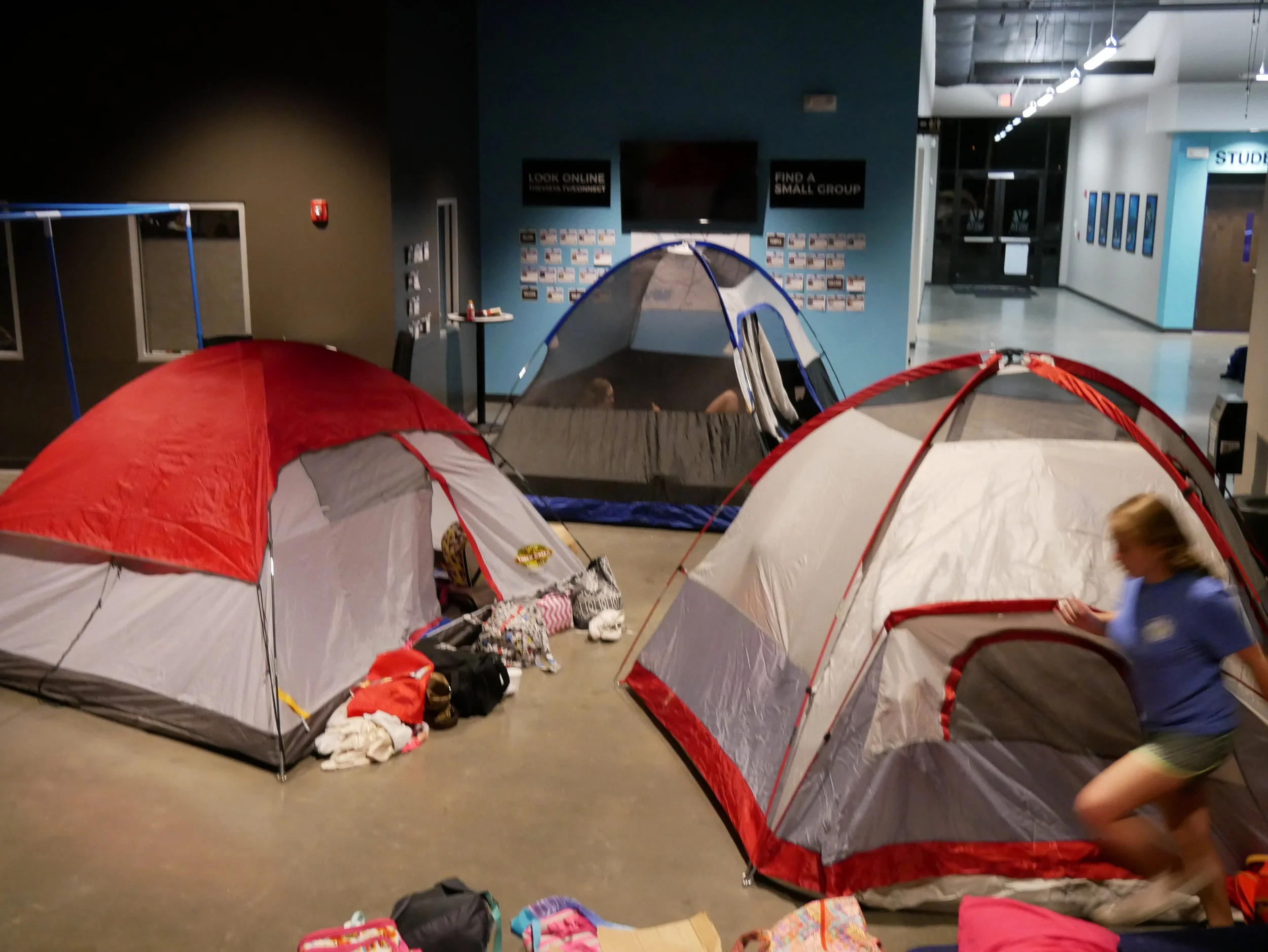Tents in the Vista Commons!
