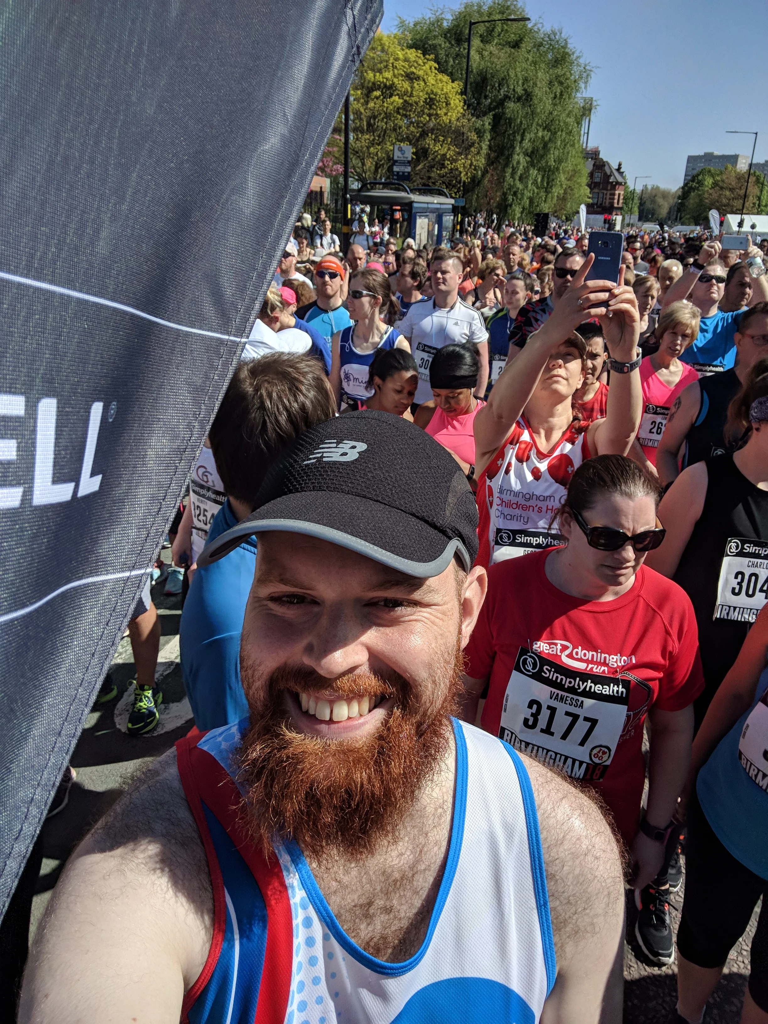 Finally managed to smile once on the start line
