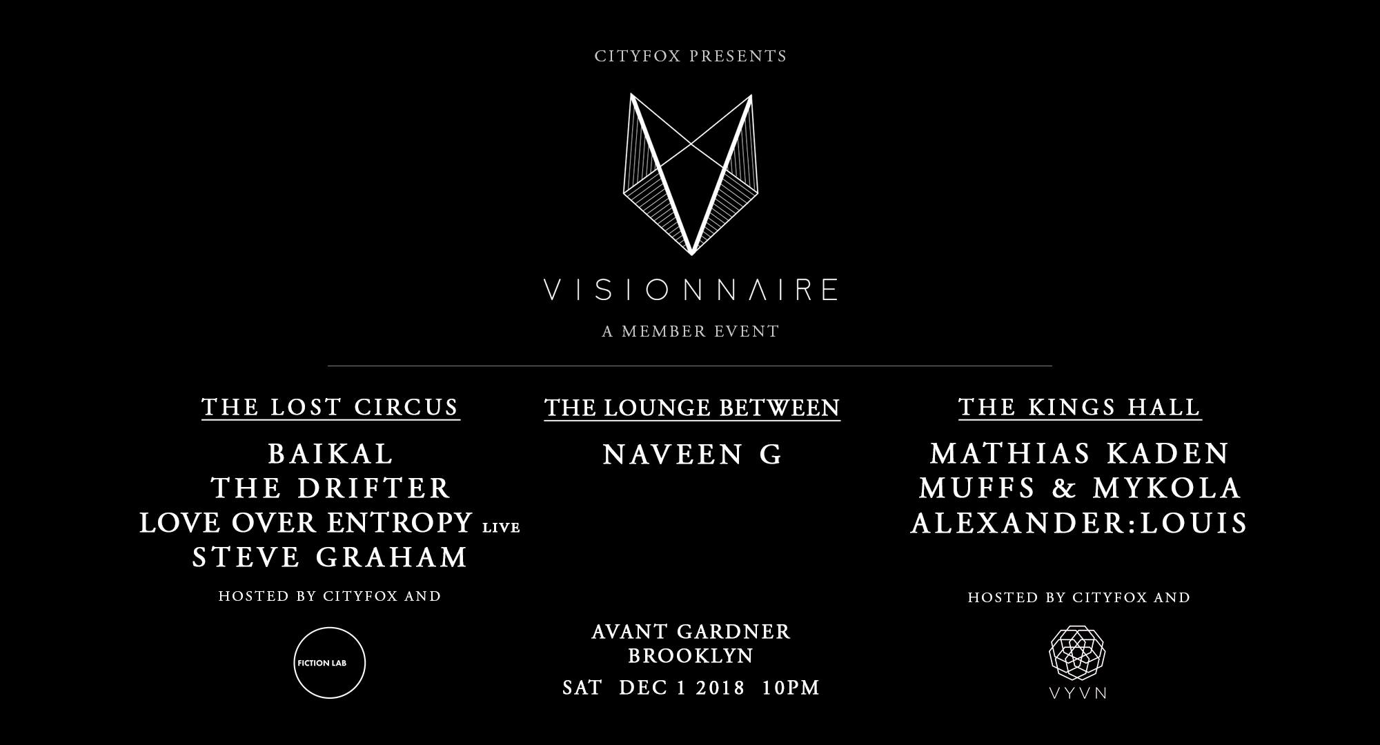 Cityfox presents: Visionnaire Member Event
