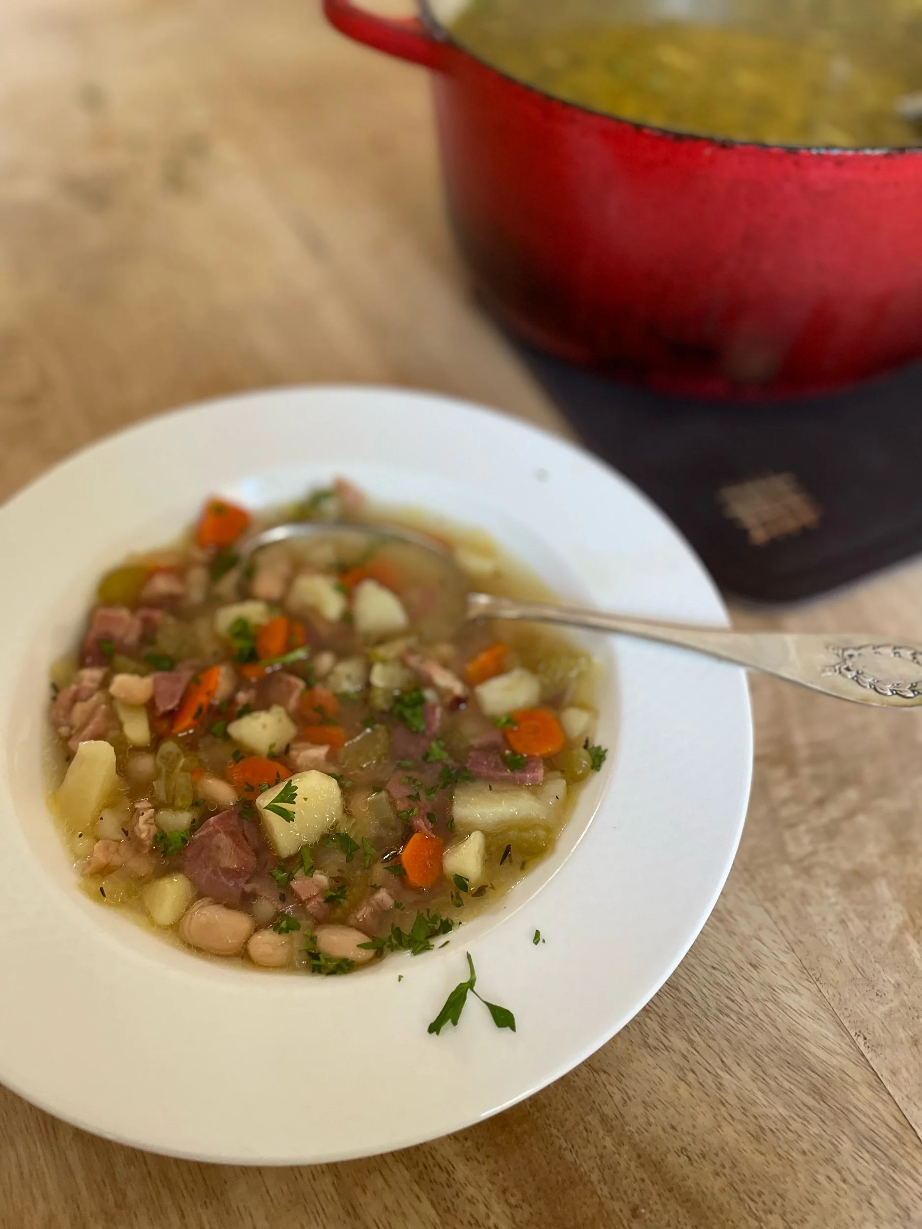 White Bean and Ham Soup 