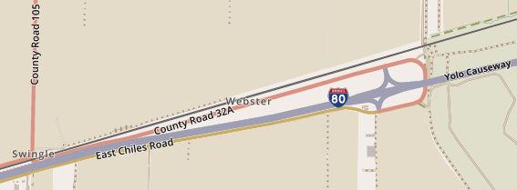 Our proposal would address safety issues along CR 32A, from CR 105 to the Yolo Causeway, shown on this map.