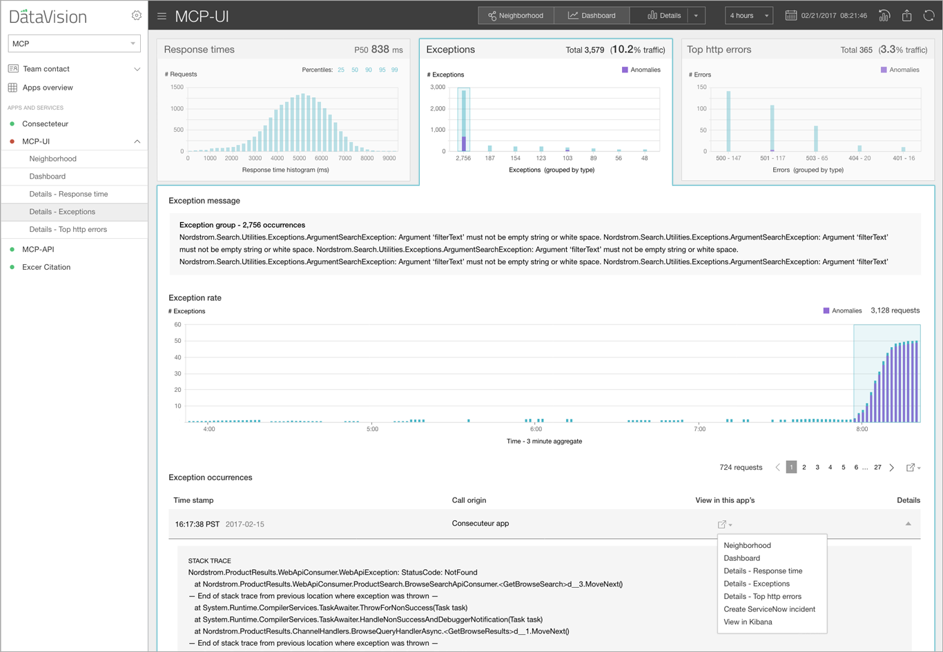 Details Page Filtering