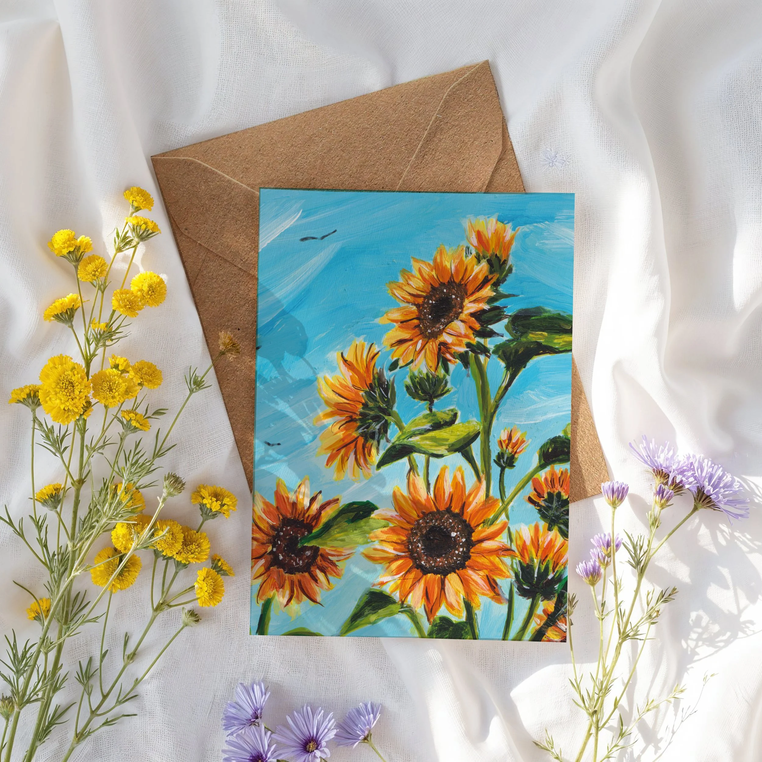 Sunflower Card