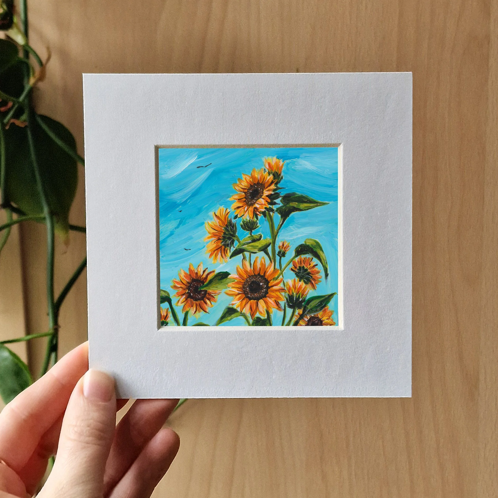 Sunflowers Mounted Art Print