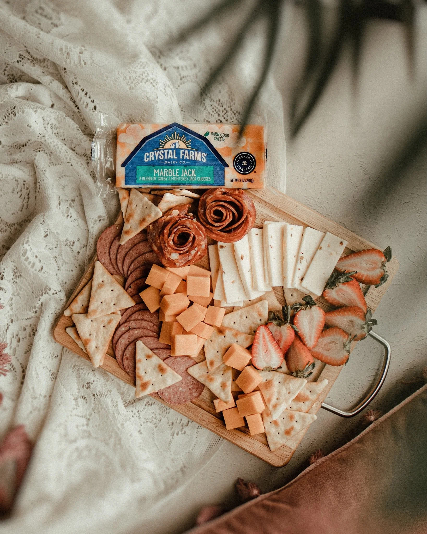 curated cuts with @crystalfarmscheese 🧀