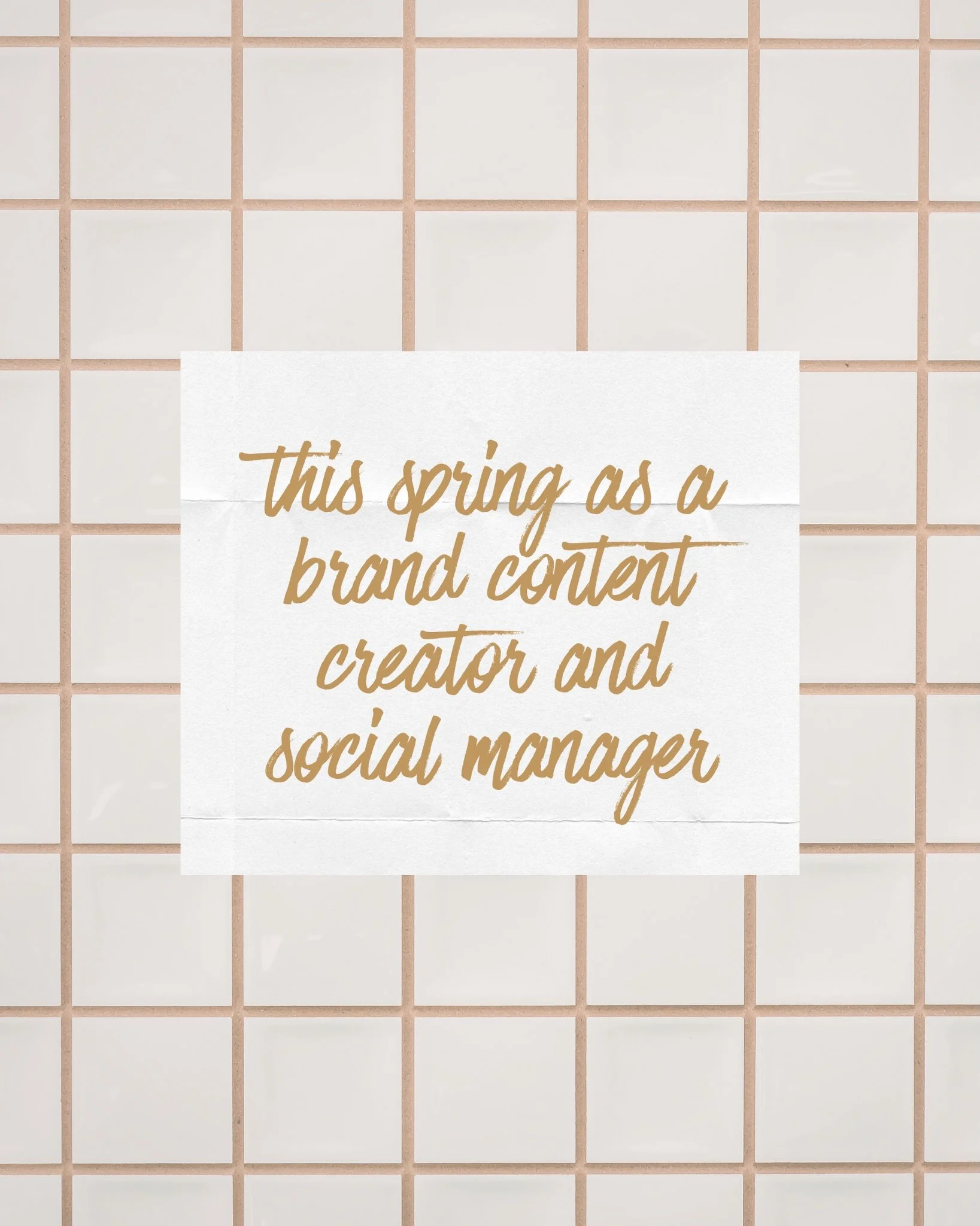 some content from this spring so far 👏

small businesses, hallelujah 
good engagement, hallelujah
surplus of caffeine, hallelujah 
i love what i do, hallelujah