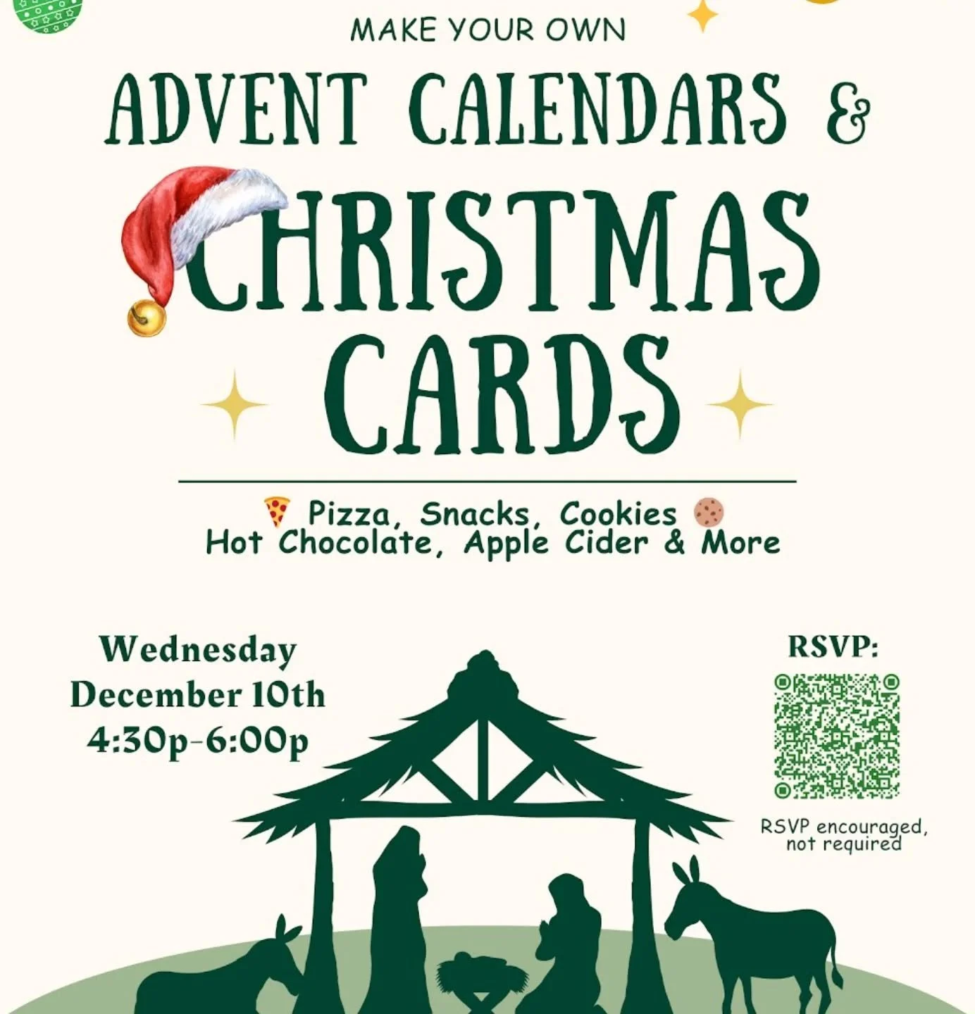 SF State students and Bay Area young adults: you're invited to an Advent Calendar &amp; Christmas Card Making Party next Wednesday, December 10th at EcHouse! 
RSVP today to let us know you are coming!