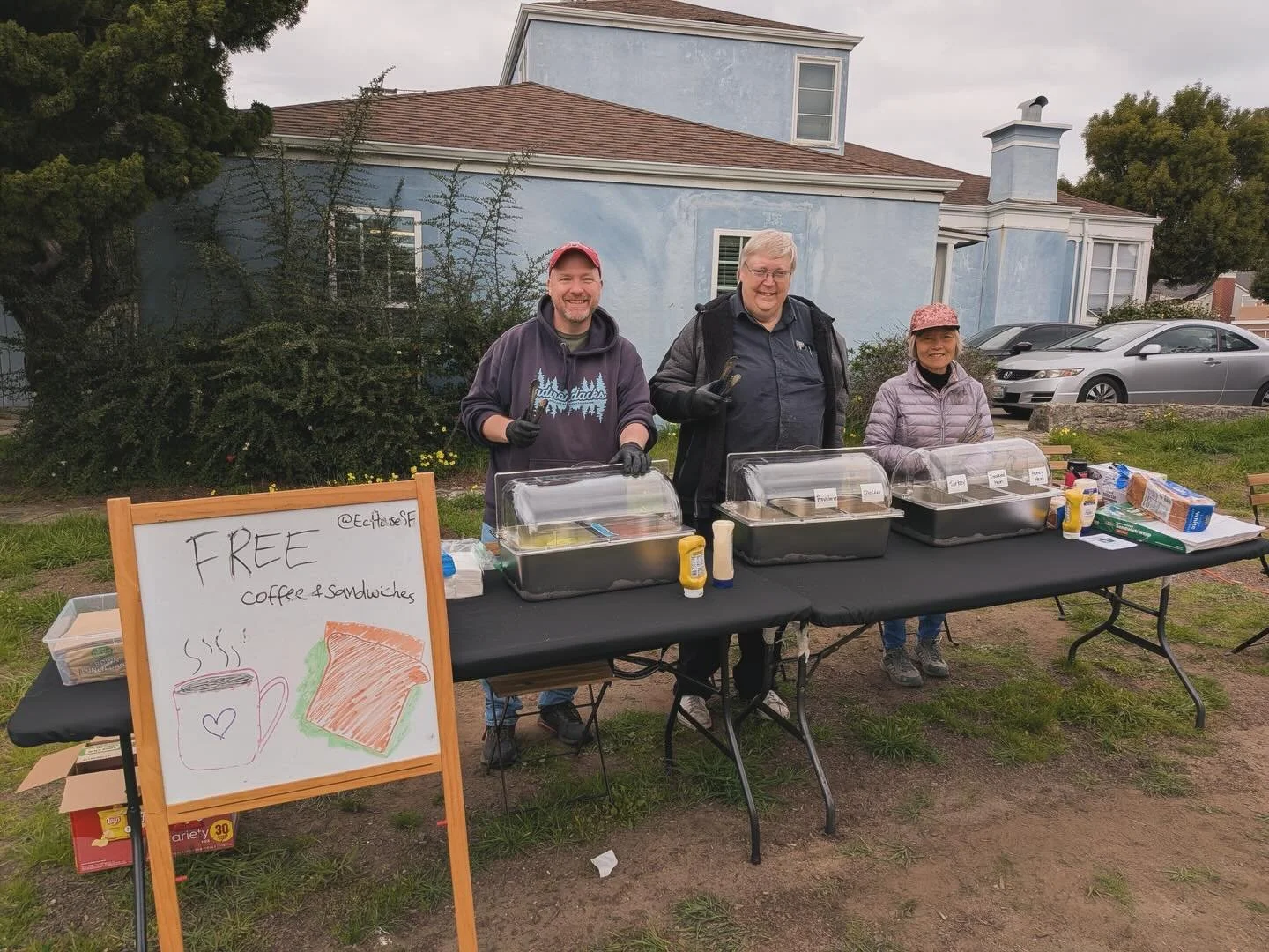 On our first day back earlier this year, Pastor Randy Smith, chair of the CBHECM visited us. 

CBHECM is a long and fantastic acronym that means Board of Higher Education and Campus Ministry, California-Nevada Conference of @unitedmethodistchurch.

G