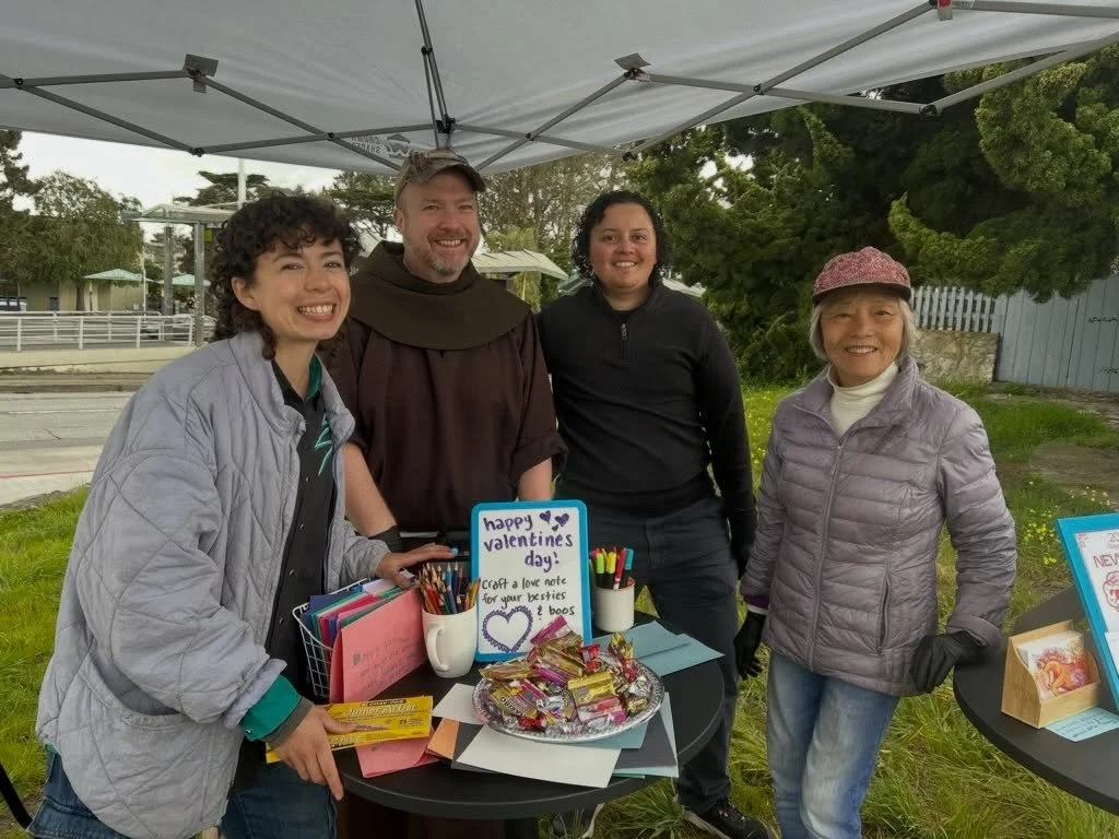 Come rain or shine, back in February our amazing volunteers and staff wished @sanfranciscostate students and community members a very happy Valentine&rsquo;s Day and Lunar New Year. 

It really is a gift to offer folks a free sandwich, cup of coffee,