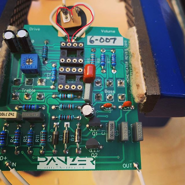 Guitar pedals. Handmade with love! ❤️ .
.
.
.
.
.
#honeyeater #overdrive #panzer #handmade #effects #withlove #pennsylvania #guitareffects #knowyourtone #boutique #guitar #guitare