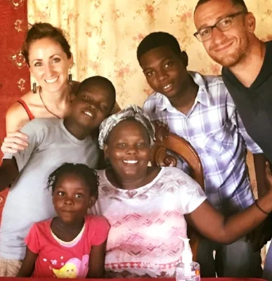 We had dinner with a special Haitian family who not only fed us, but before we left, prayed for our marriage and commitment to helping Haiti recover from life.