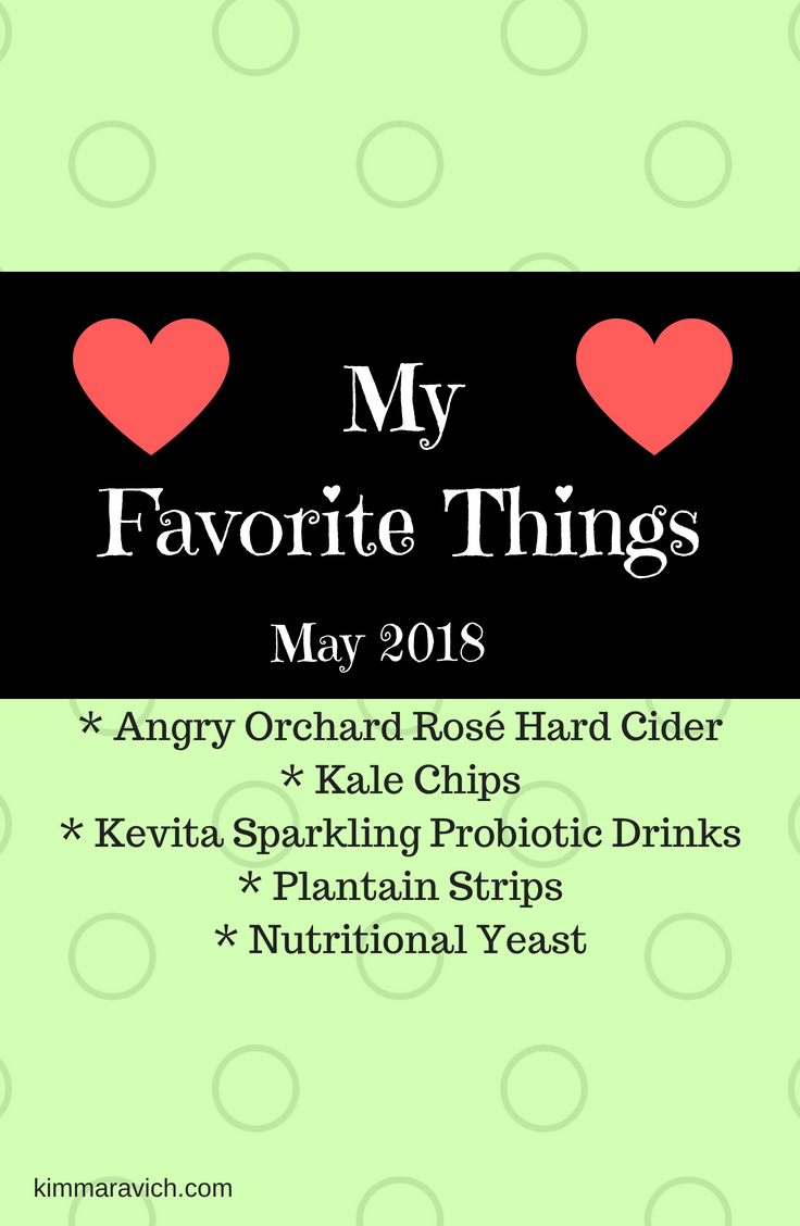 hard cider, rose, nutritional yeast, Kevita, probiotics, sparkling water, kale, kale chips, plantain chips, gluten-free, dairy-free, summer