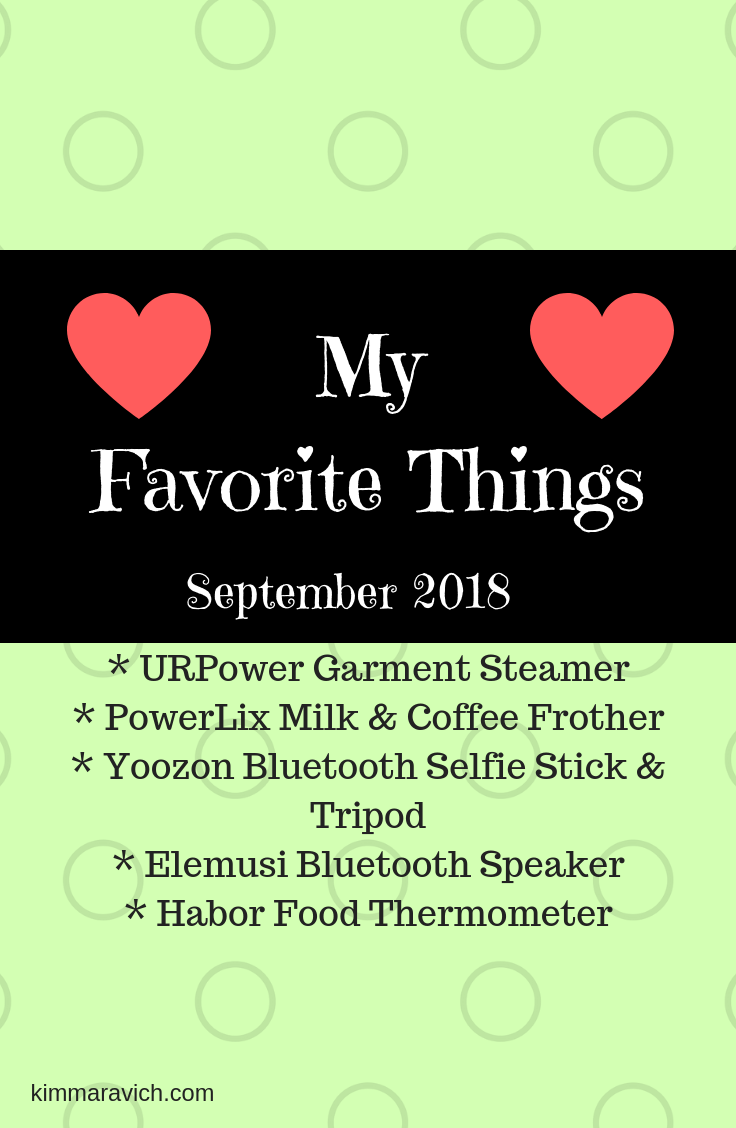 URPower Garment Steamer, Yoozon Selfie Stick & Tripod, PowerLix Coffee Frother, Elemusi Bluetooth Speaker, Habor meat thermometer