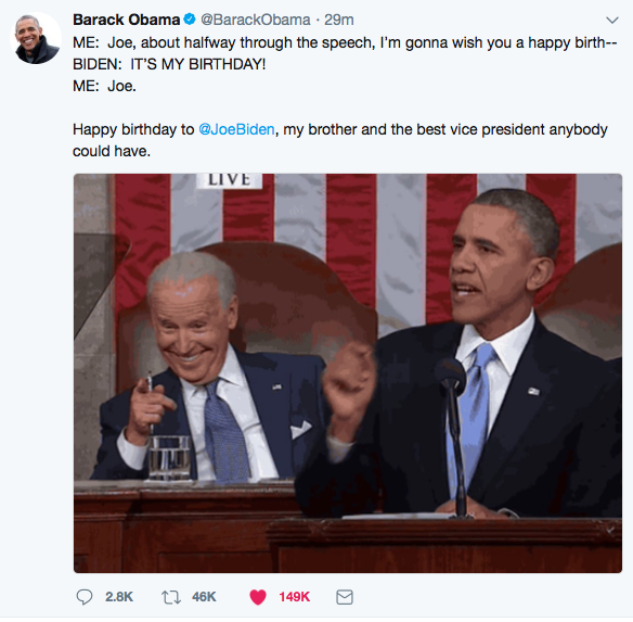 EVEN OBAMA HIMSELF LOVES OBAMA/BIDEN MEMES. *sniffle* Bless them.