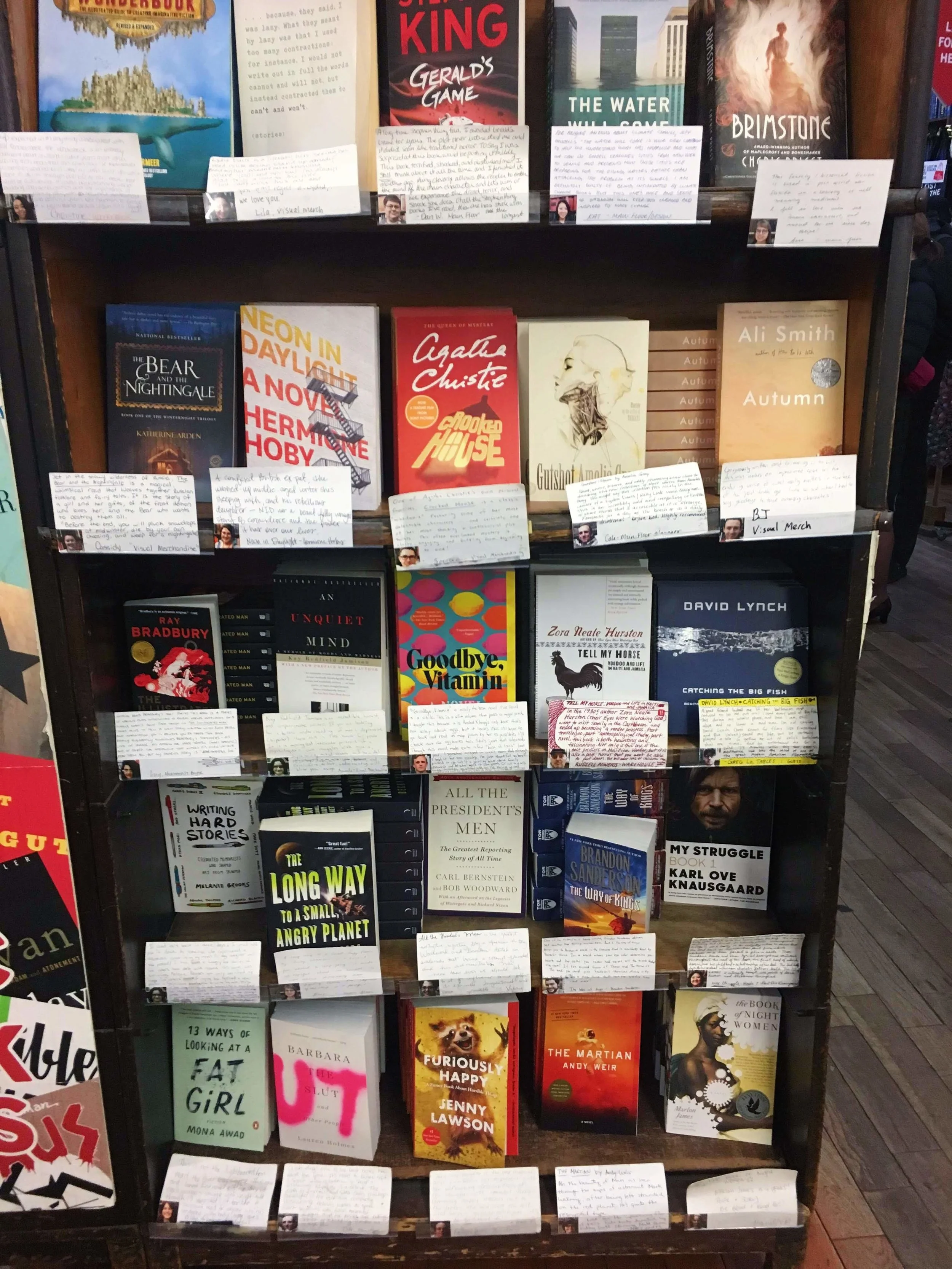 Staff recs; spot the BSG pick!