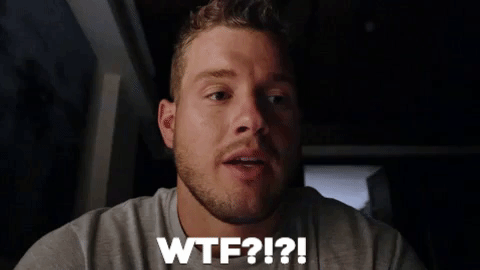 Way to surprise no one, Colton
