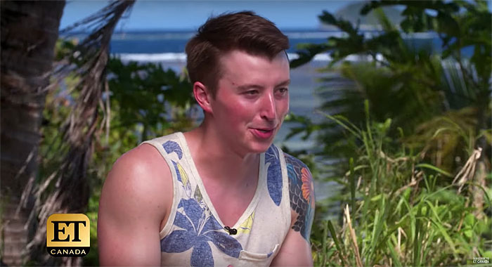 The face of a man who fries pickles.