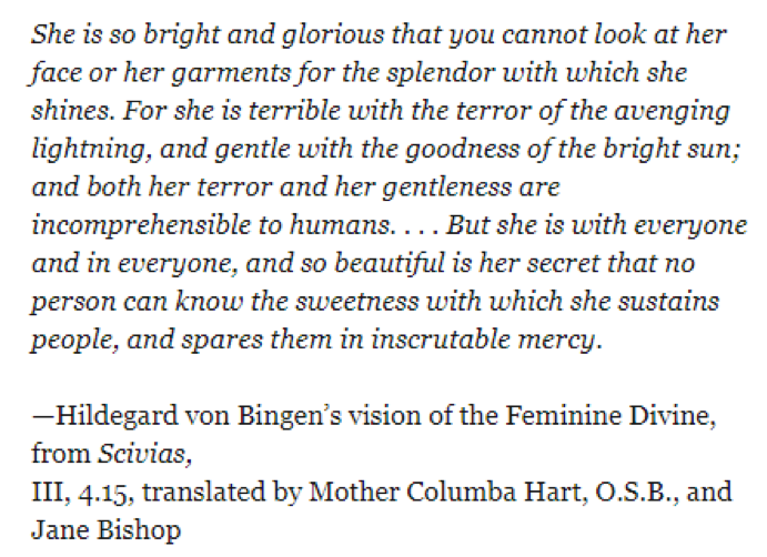 Epigraph for Illuminations: a Novel of Hildegard Von Bingen (2012) by Mary Sharratt (eBook)