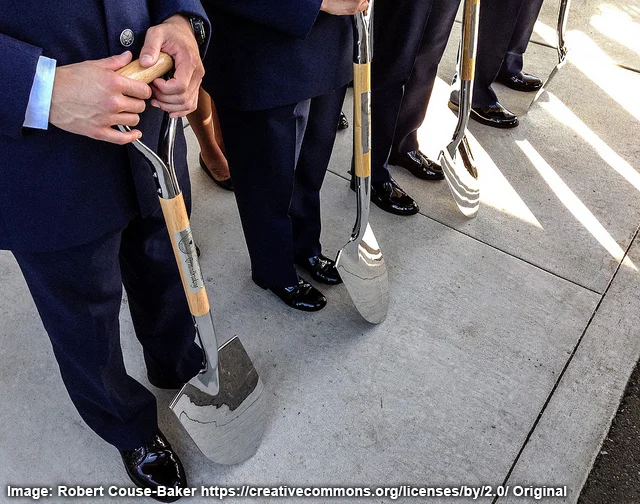 "groundbreaking" by Robert Couse-Baker on Flickr
