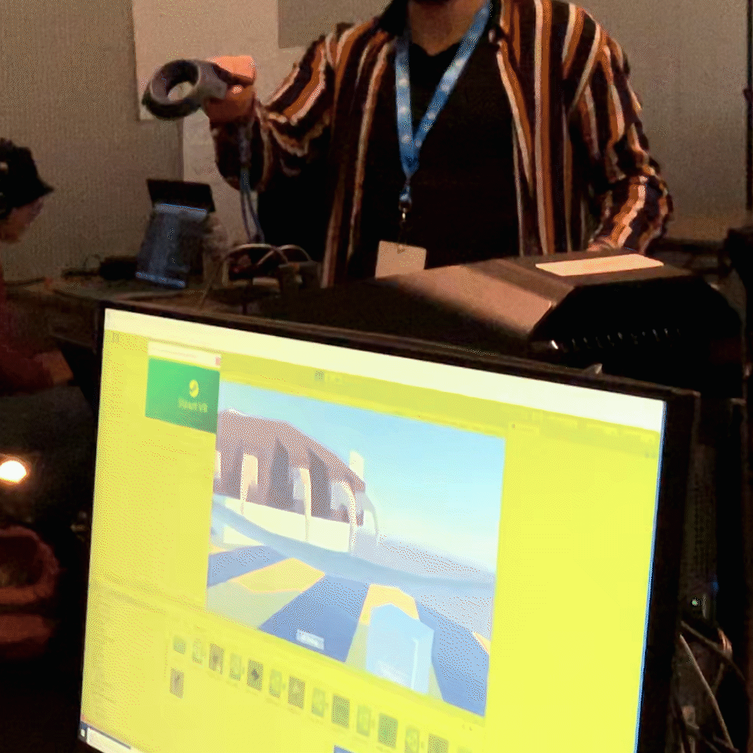 Maxime on sound design using Wwise. Connor on interaction design for the cat paw using Unity and HTC Vive.