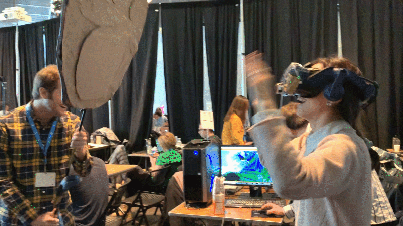 While others enjoyed the haptic feedback offered by the cat paw.