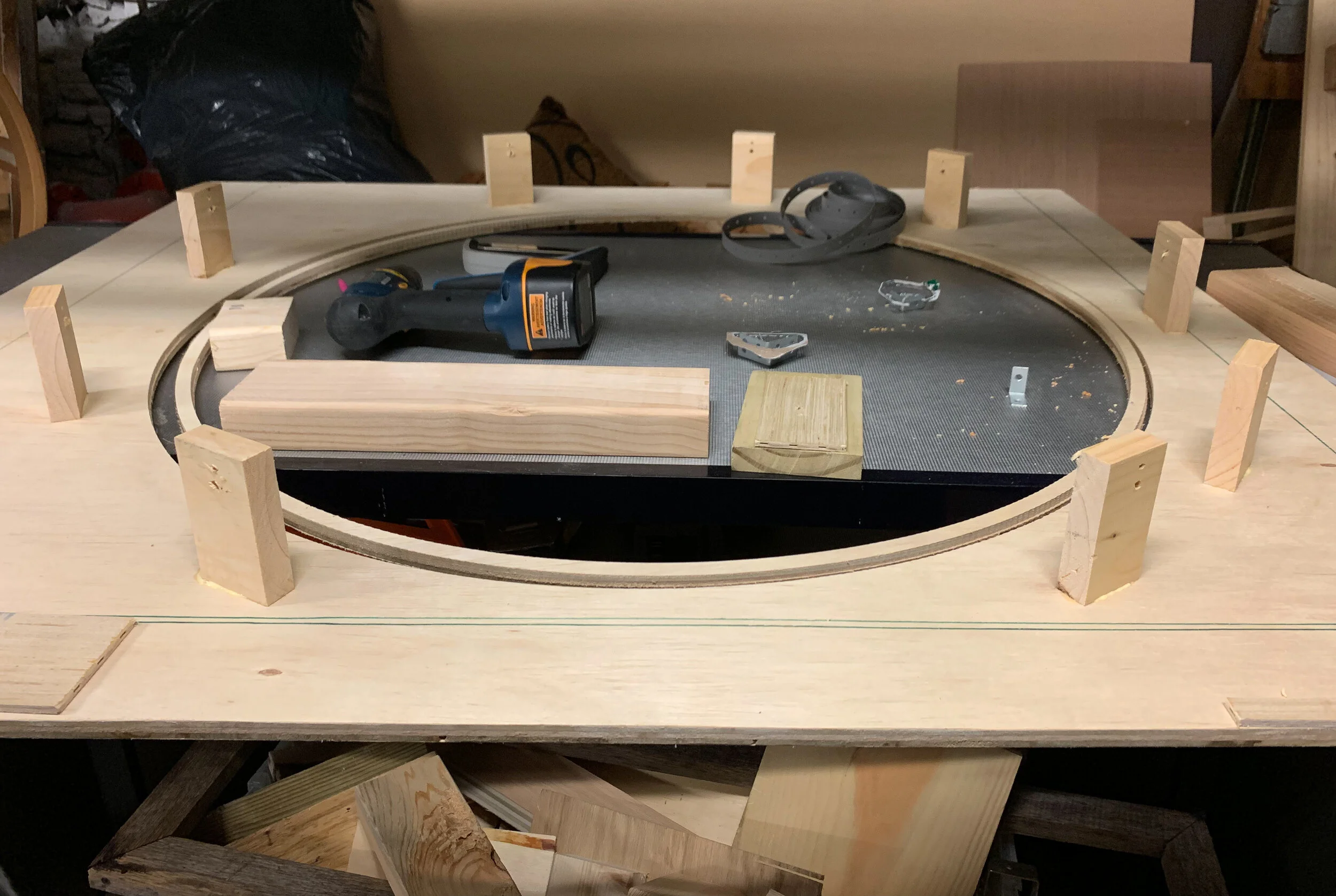 Building a plastic rim to diffuse light