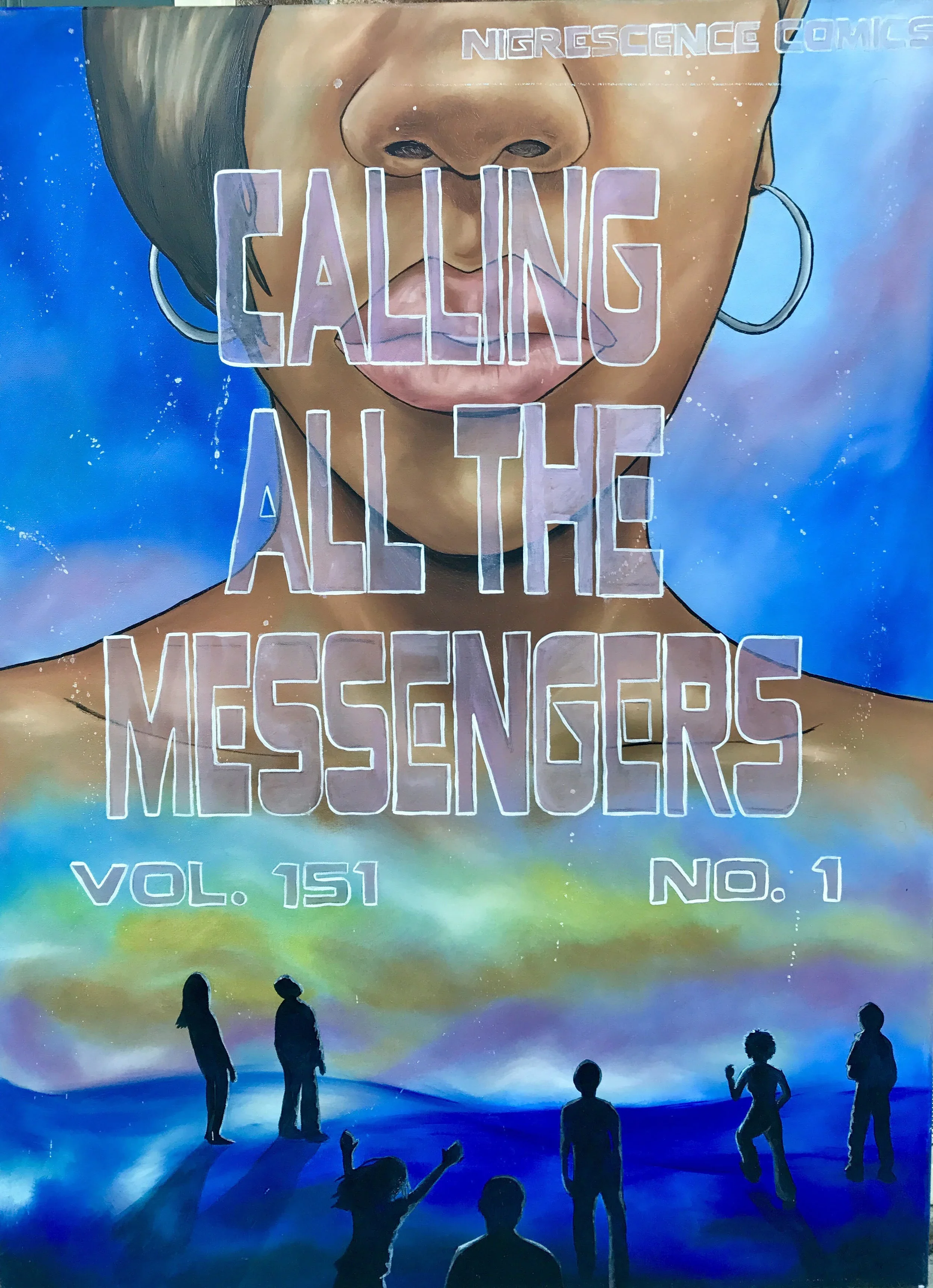 Calling All The Messengers, 40in x 30in, $1000