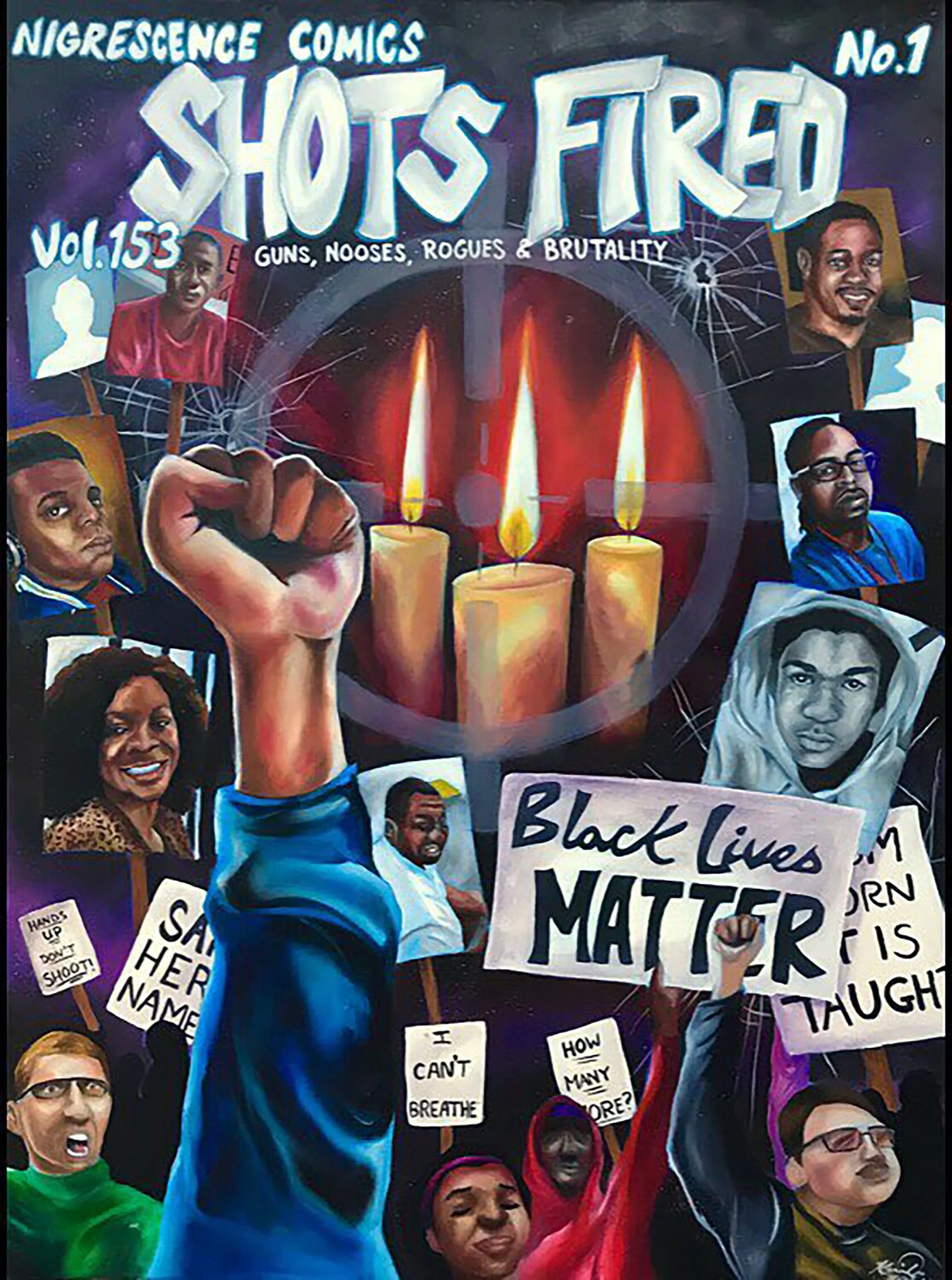 Shots Fired, 40in x 30in, $1200