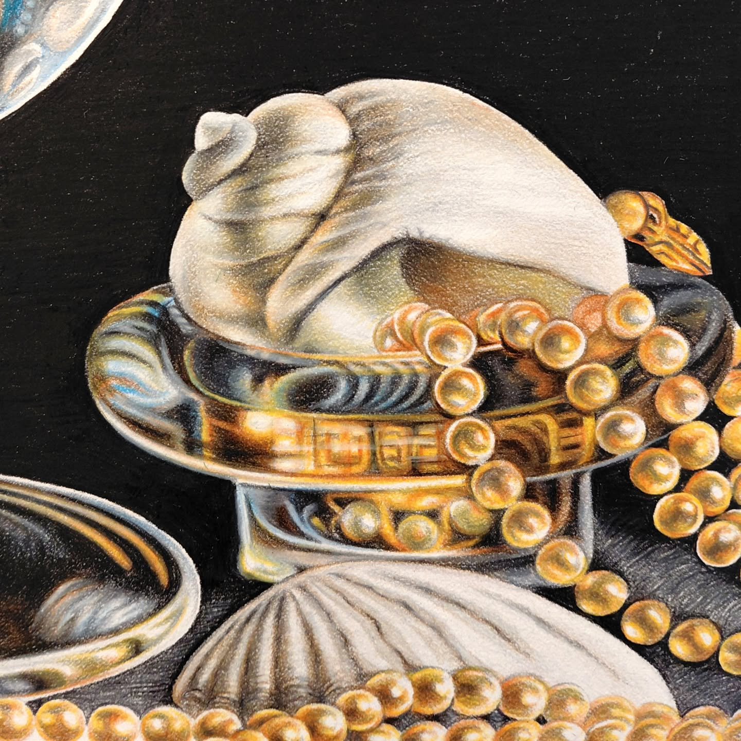 Sneak peek. Work in progress.
#coloredpencils
#realisticdrawing 
www.sandrawilliamscrossley.com