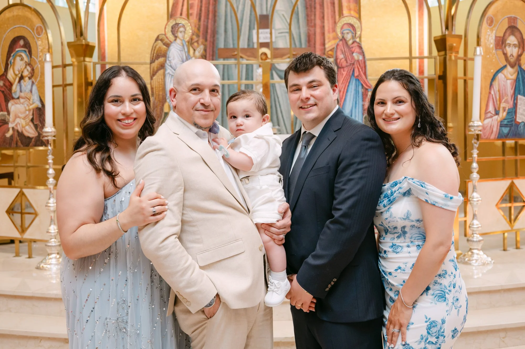 Greek Orthodox Baptism at St. Nicholas Church &amp; Indian Trail Club | NJ Baptism Photographer