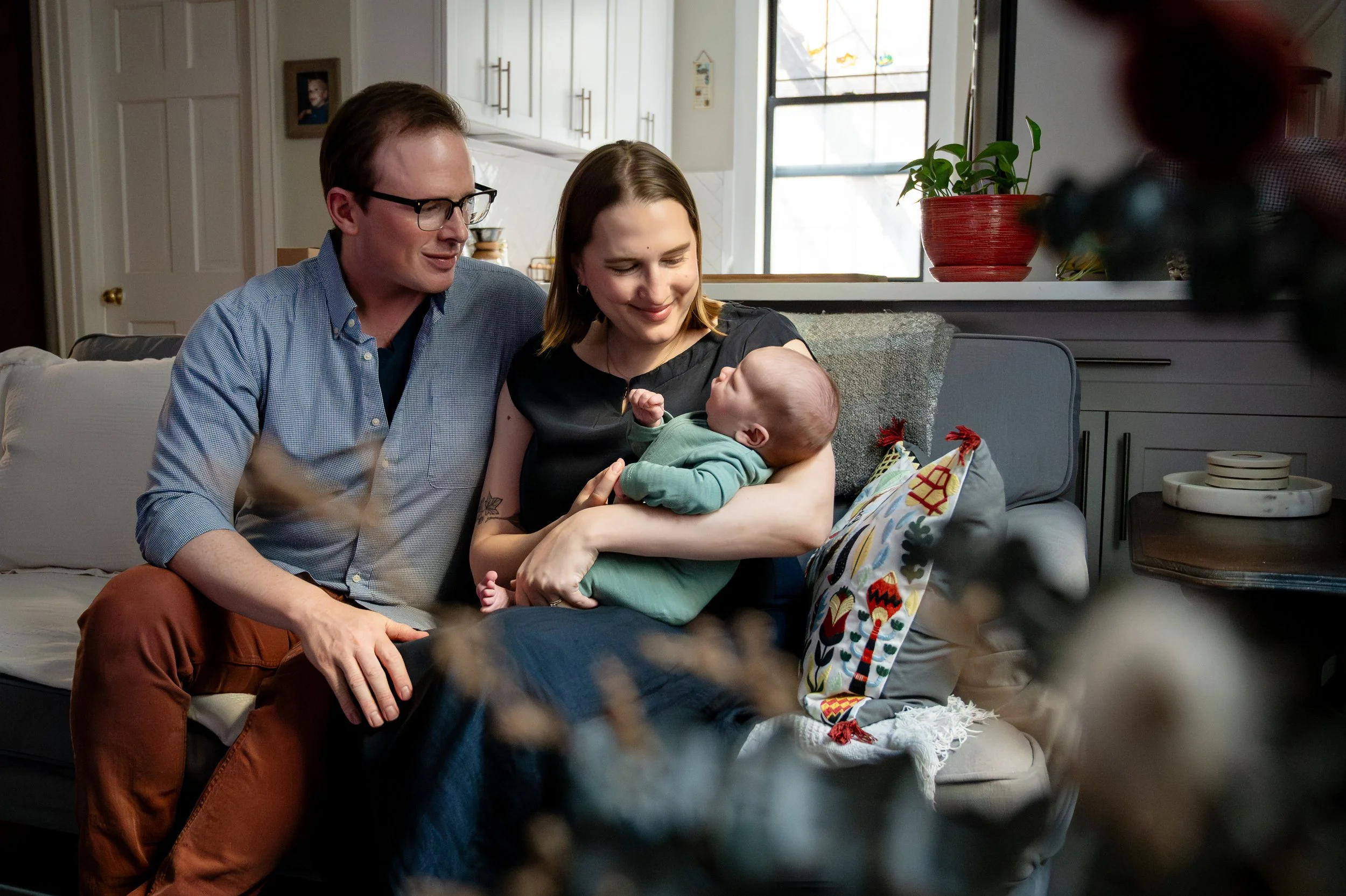 Lifestyle Newborn Session on the Upper East Side | NYC Newborn Photographer