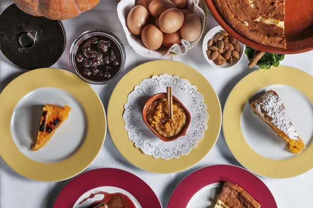A range of sweet desserts at Fialho
